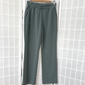 Lululemon Women's 6 Softstreme High Rise Straight Leg Green Pants Athleisure